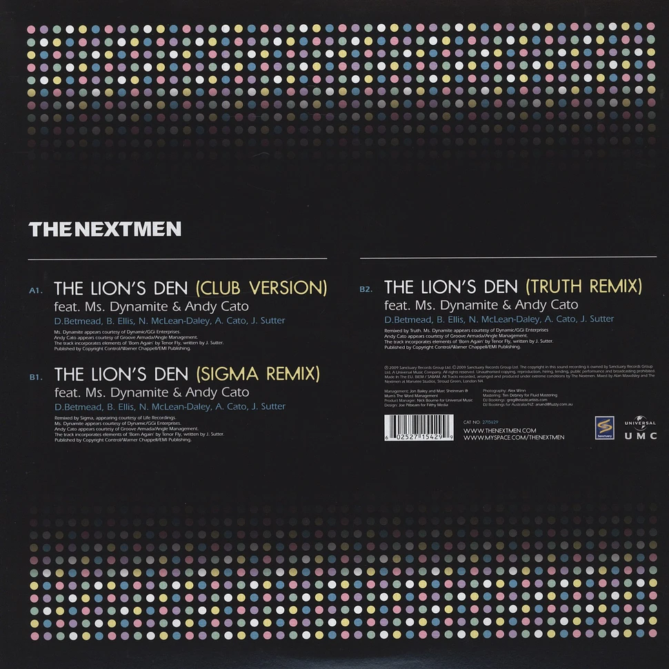 The Nextmen - The Lions Den feat. Ms.Dynamite & Andy Cato