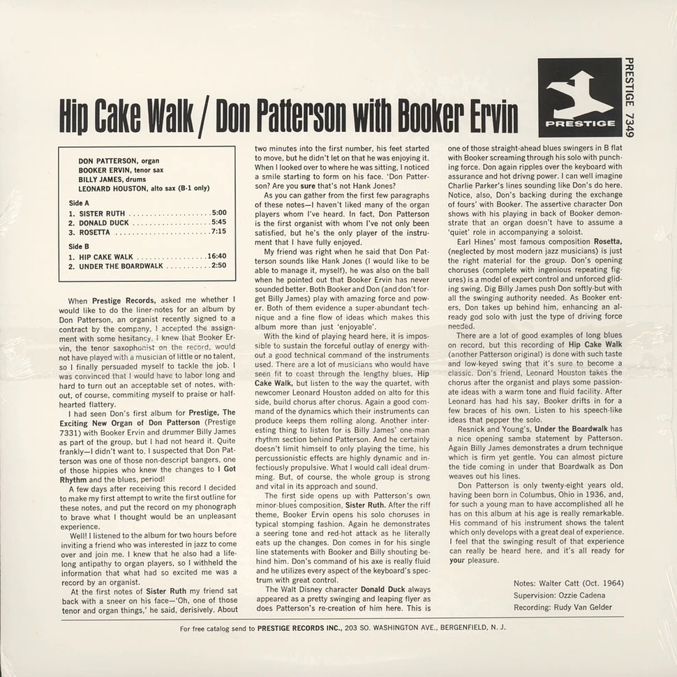 Don Patterson with Booker Ervin - Hip Cake Walk