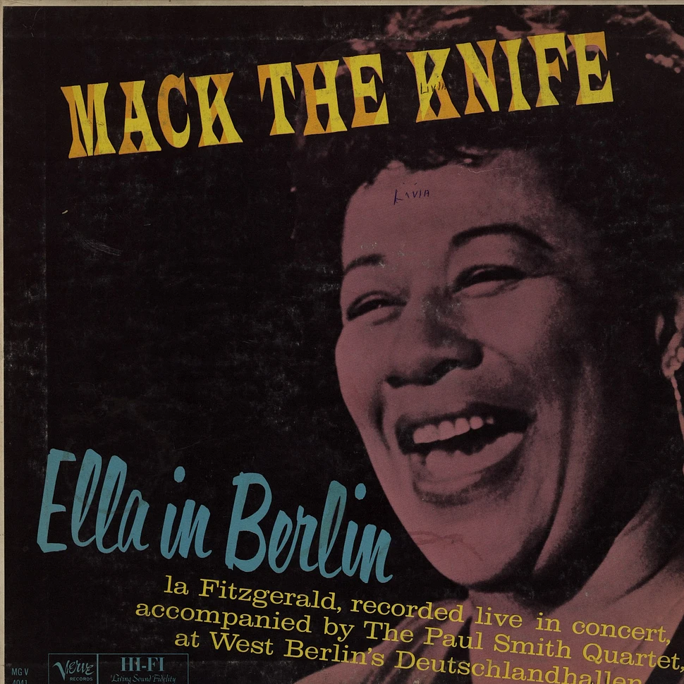 Ella Fitzgerald - Ella in Berlin ... mack the knife