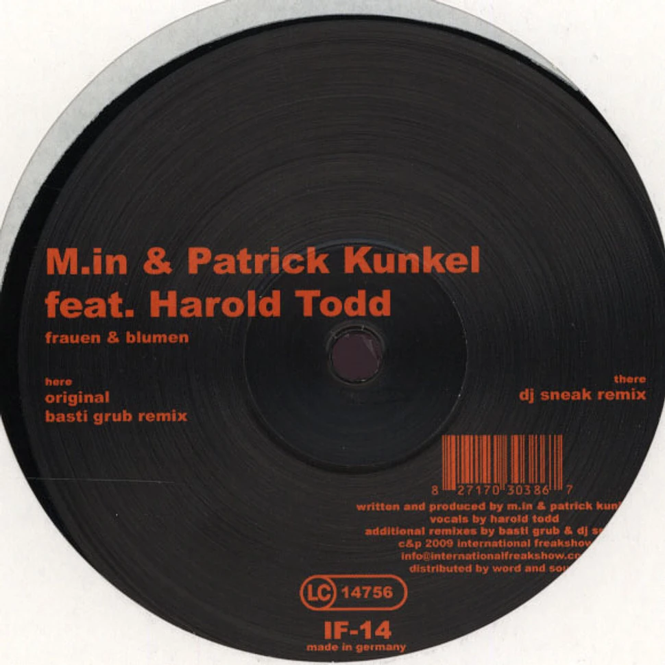 M.in & Patrick Kunkel with Harold Todd - Frauen Und Blumen Dj Sneak Remix