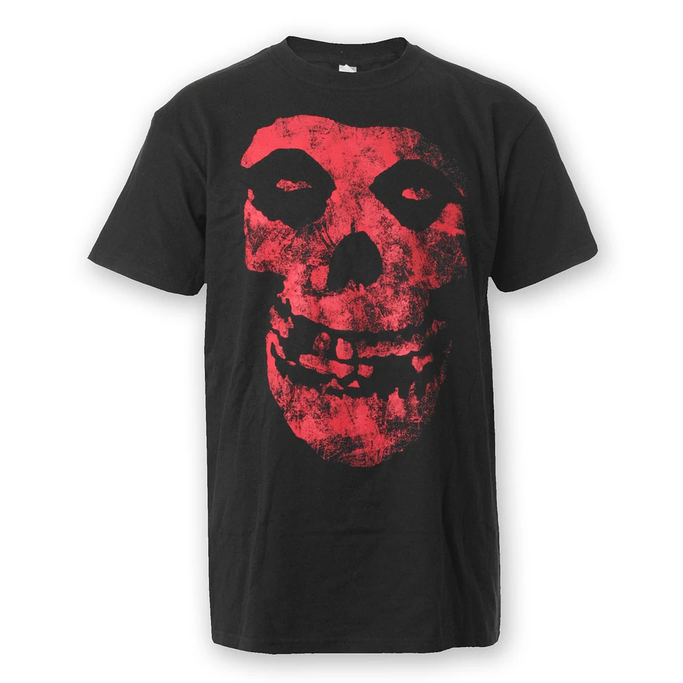 Misfits - Red Distressed Skull T-Shirt