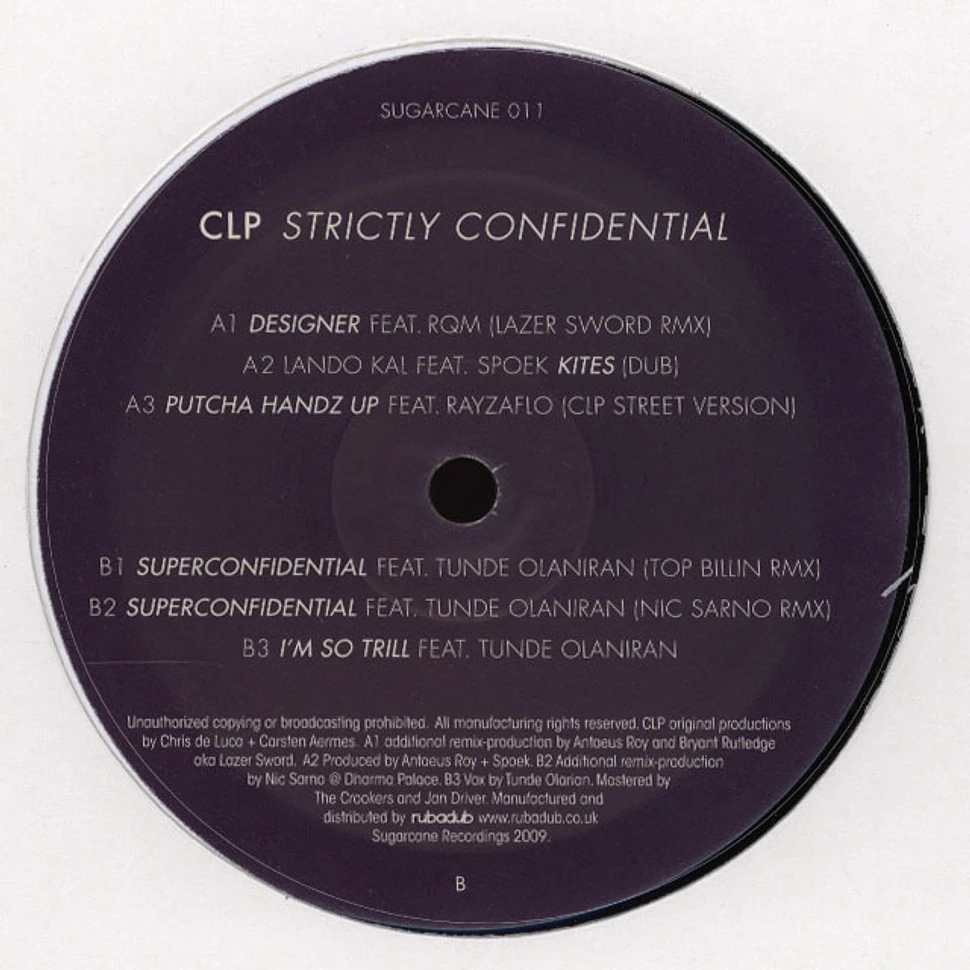 CLP ( Chris De Luca Vs. Phon.O) - Strictly Confidential EP feat. RQM
