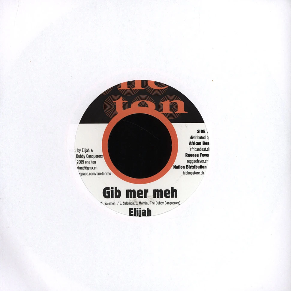 Ras Charmer / Elijah - Idiot thing / Gib mer meh