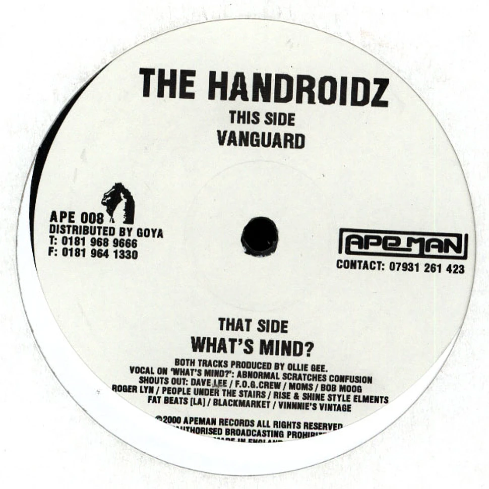 The Handroidz - Vanguard / What's Mind?