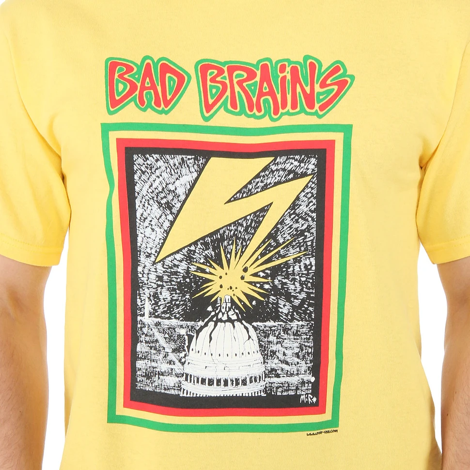 BAD BRAINS - Capitol LOGO T-SHIRT yellow *** ALL SIZES AVAILABLE ***