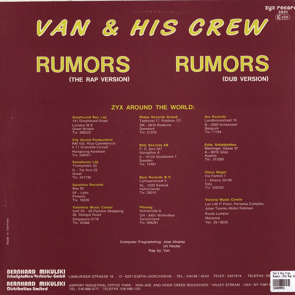 Van & His Crew - Rumors (The Rap Version)