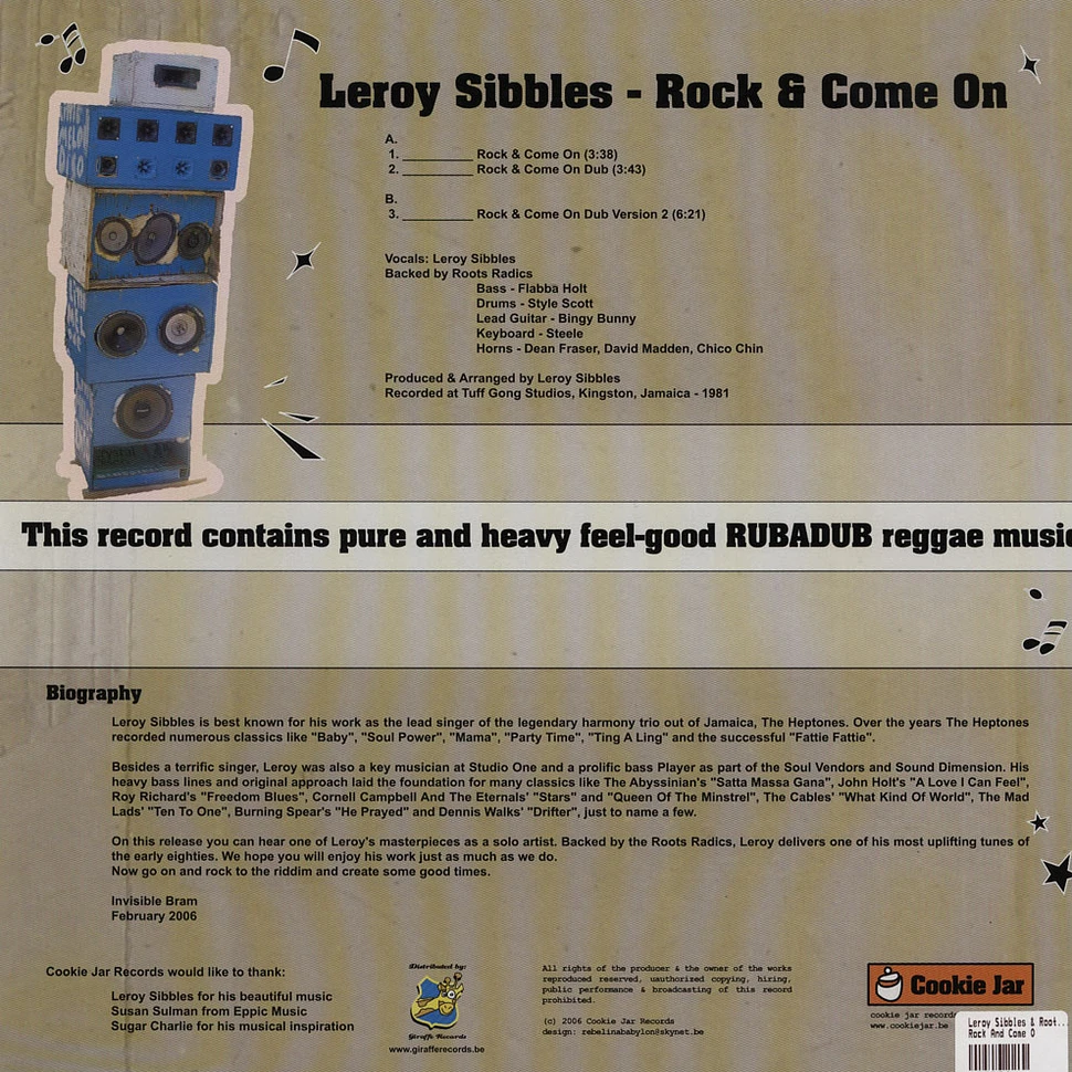 Leroy Sibbles & Roots Radics - Rock And Come O