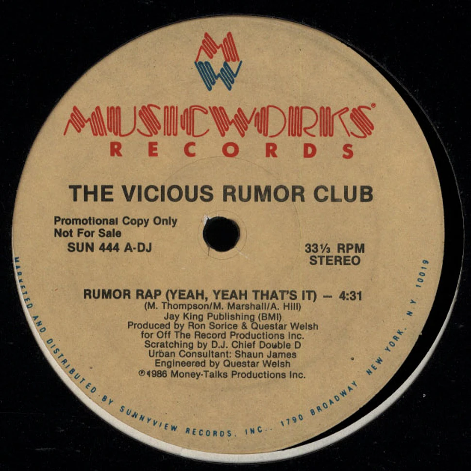The Vicious Rumor Club - Rumor Rap