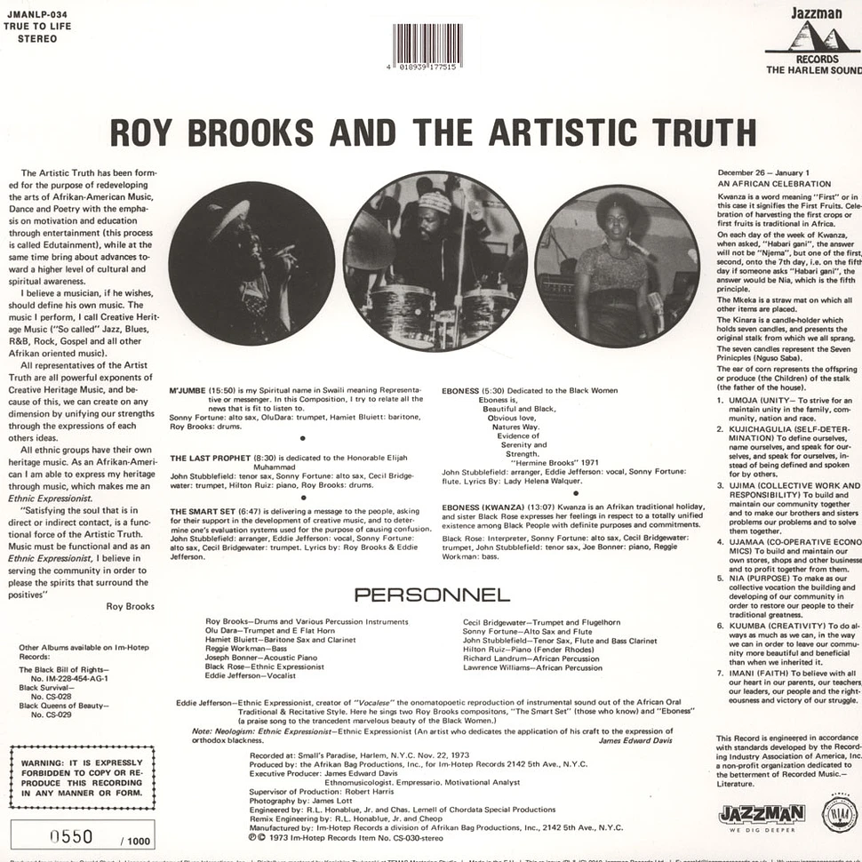 Roy Brooks & The Artistic Truth - Ethnic Expressions with Eddie Jefferson & Black Rose