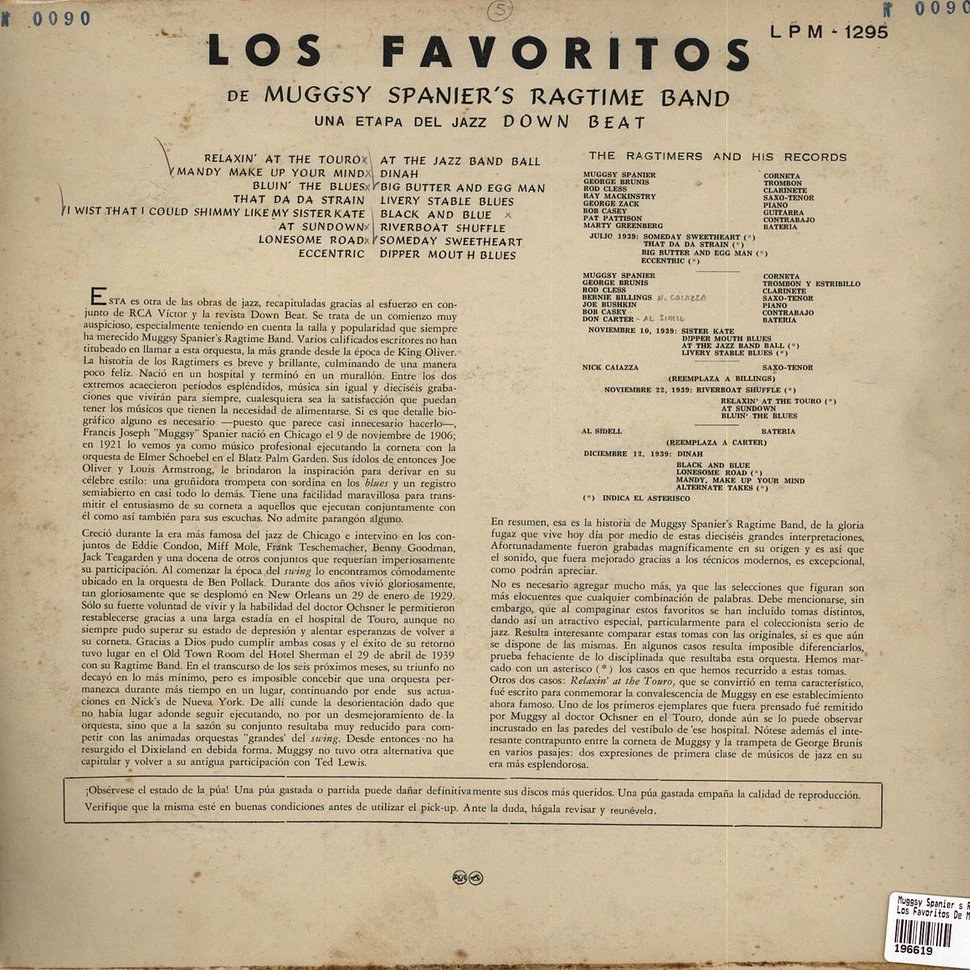 Muggsy Spanier's Ragtime Band - Los Favoritos De Muggsy Spanier's Ragtime Band