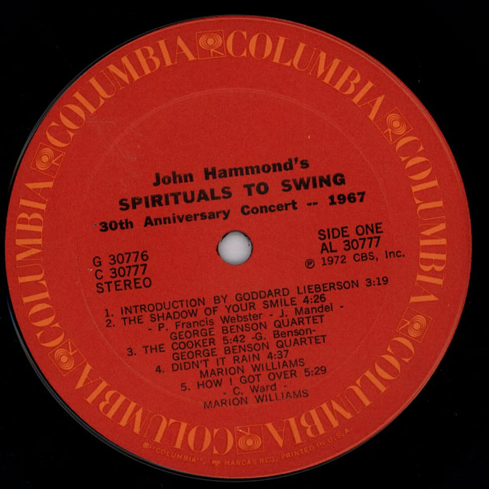 John Hammond - Spirituals To Swing - 30th Aniversary Concert 1967