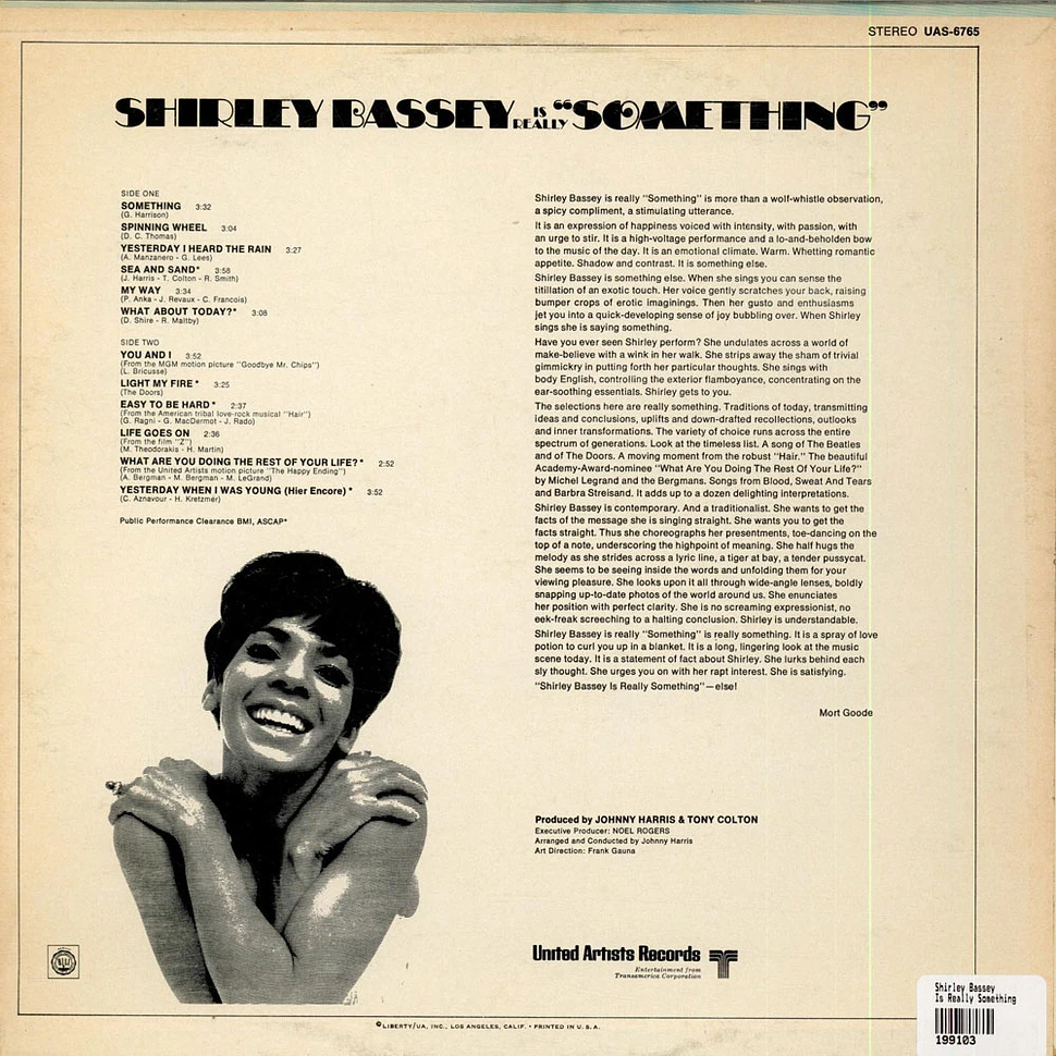 Shirley Bassey - Is Really Something
