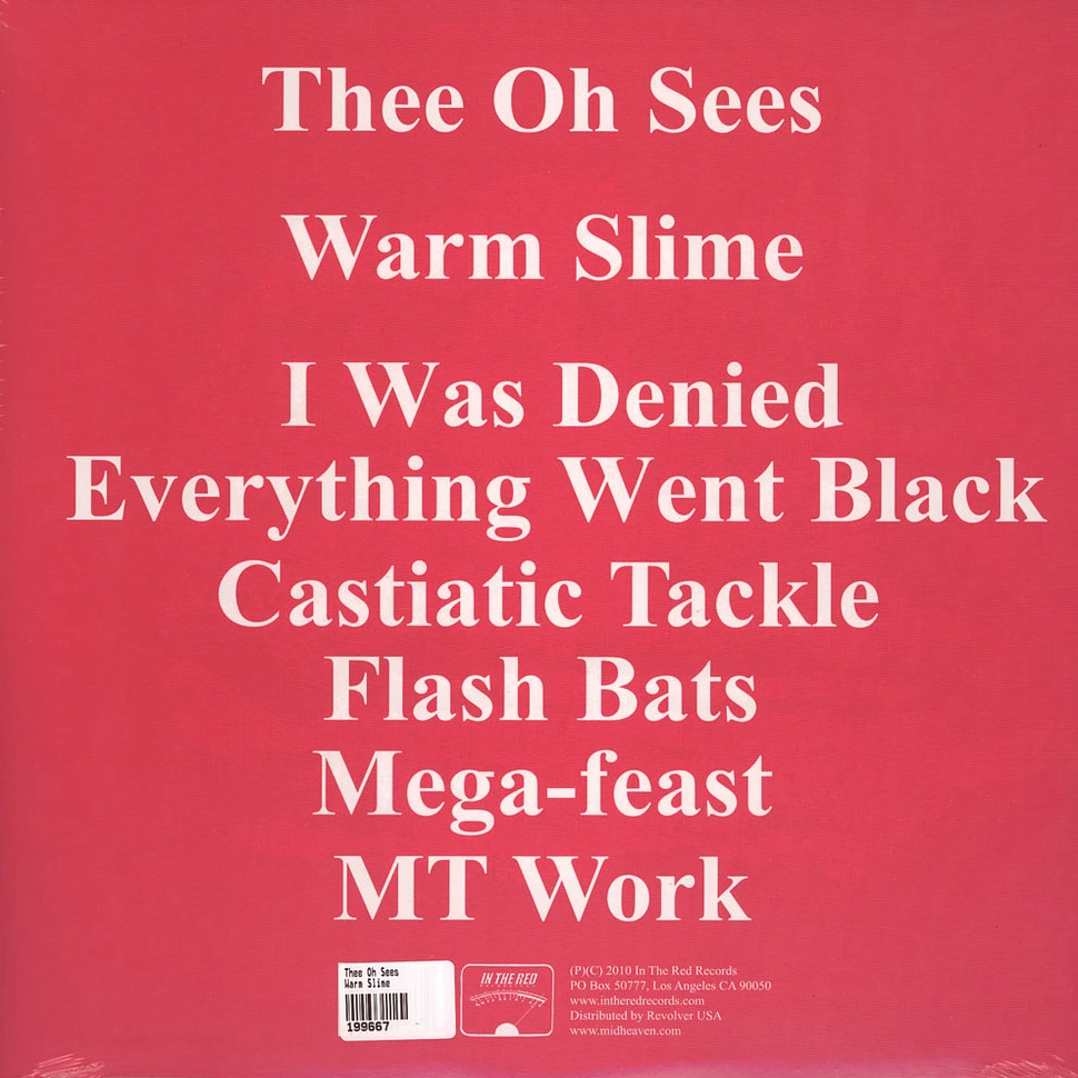 Thee Oh Sees - Warm Slime