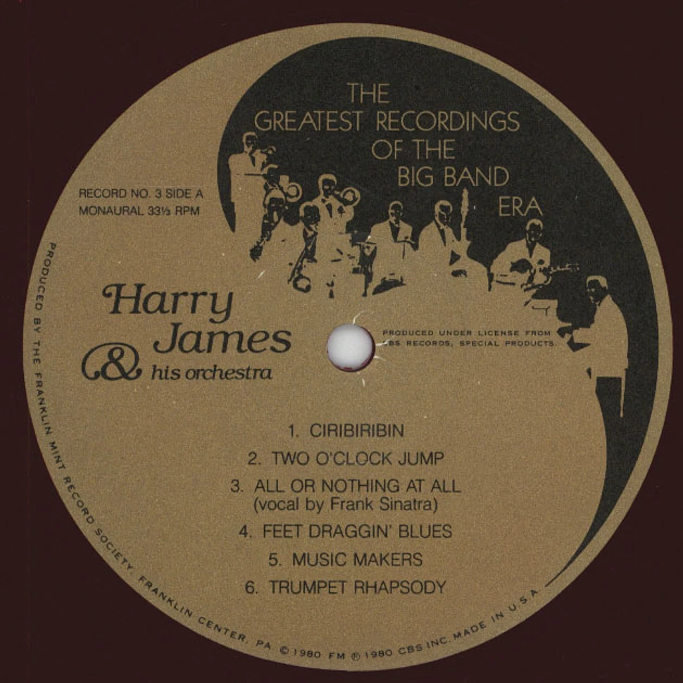 V.A. - The Greatest Recordings Of The Big Band Era - Harry James / Horace Heidt / Jack Jenney / Claude Hopkins