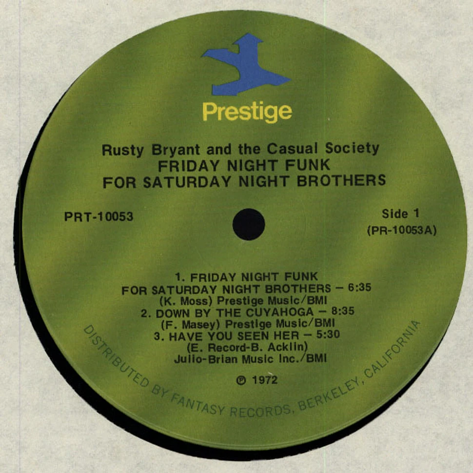 Rusty Bryant - Friday Night Funk For Saturday Night Brothers