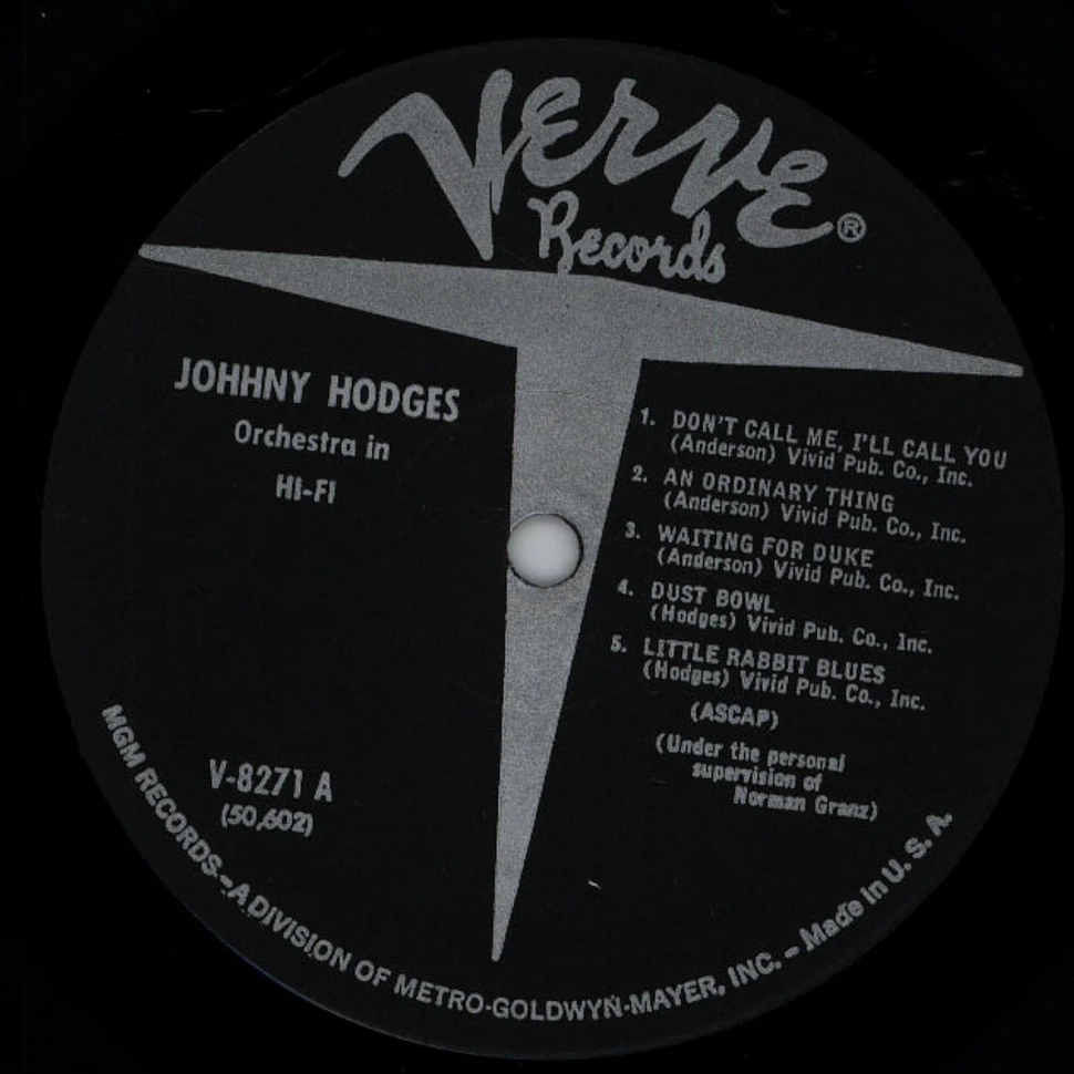 Johnny Hodges And The Ellington Men - The Big Sound
