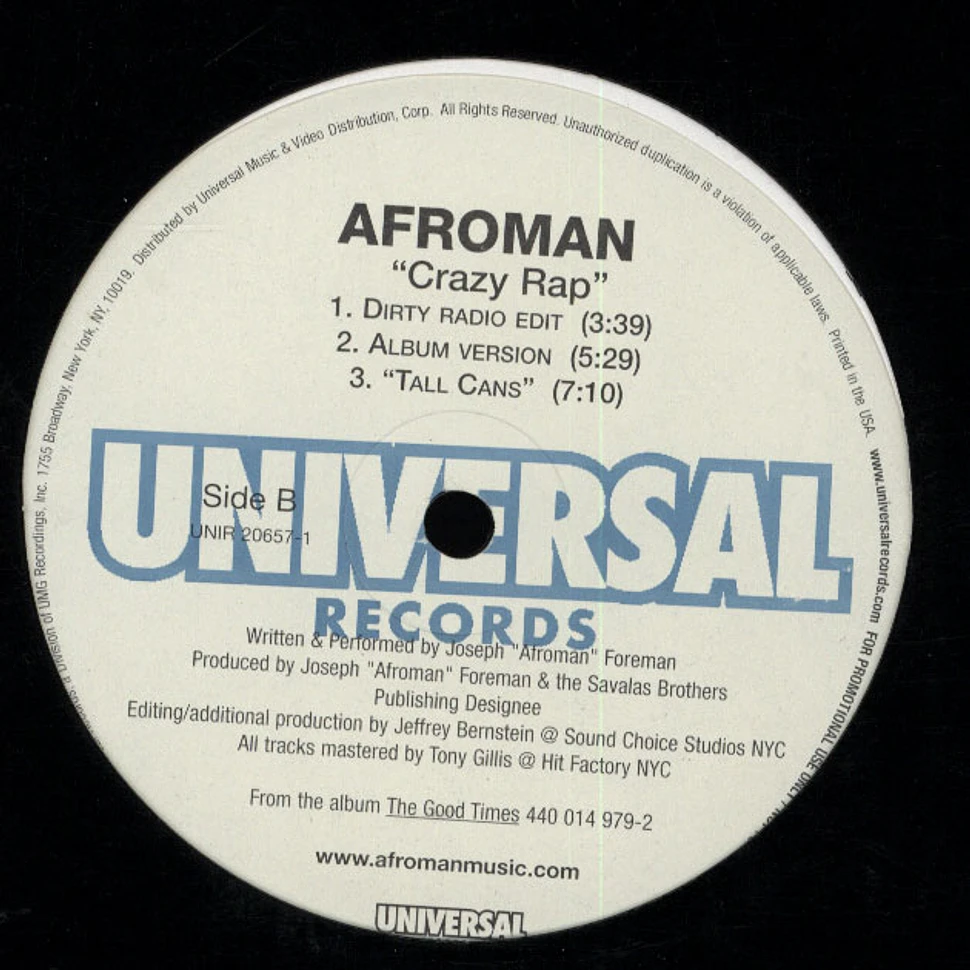 Afroman - Crazy rap