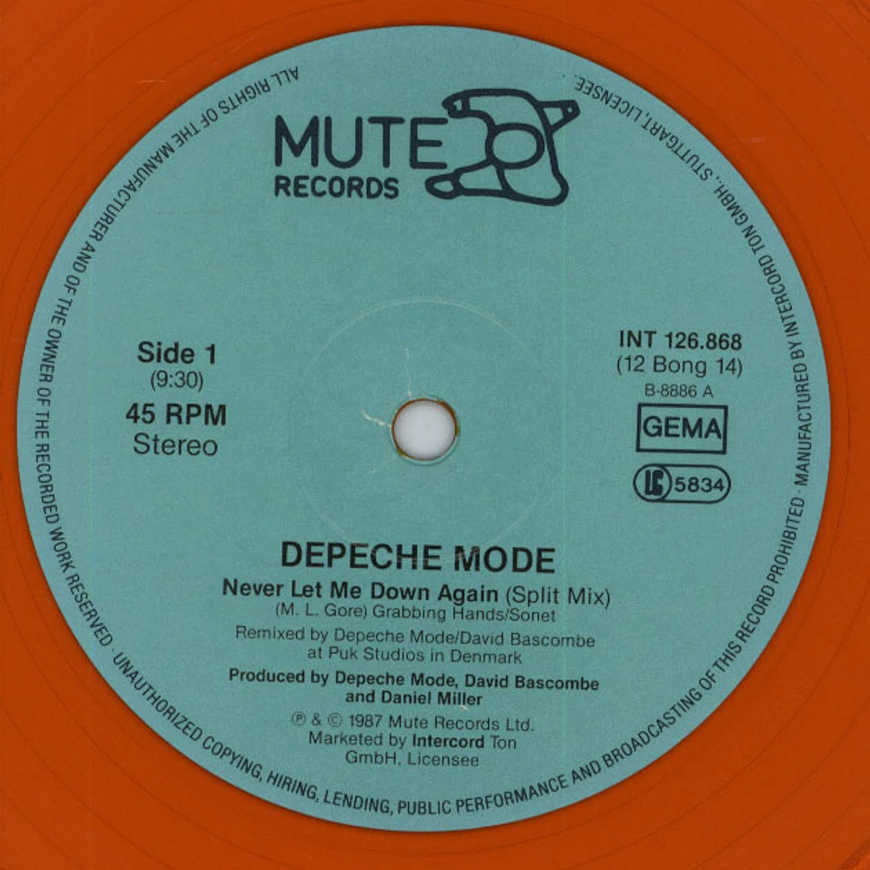 Depeche Mode - Never Let Me Down Again (Split Mix)
