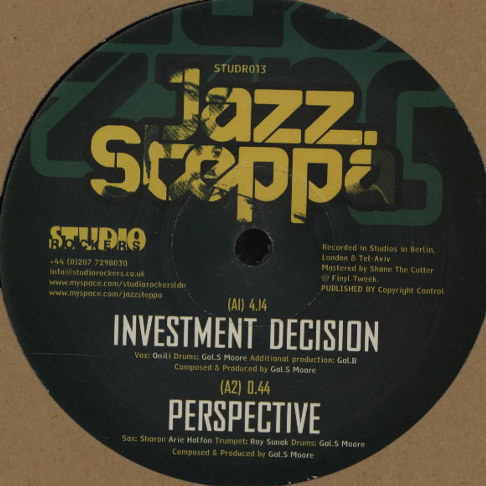 Jazzsteppa - Investment Decision