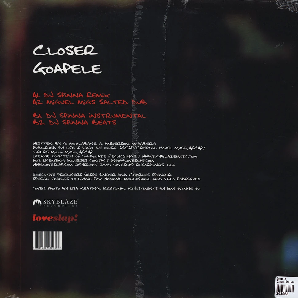 Goapele - Closer Remixes