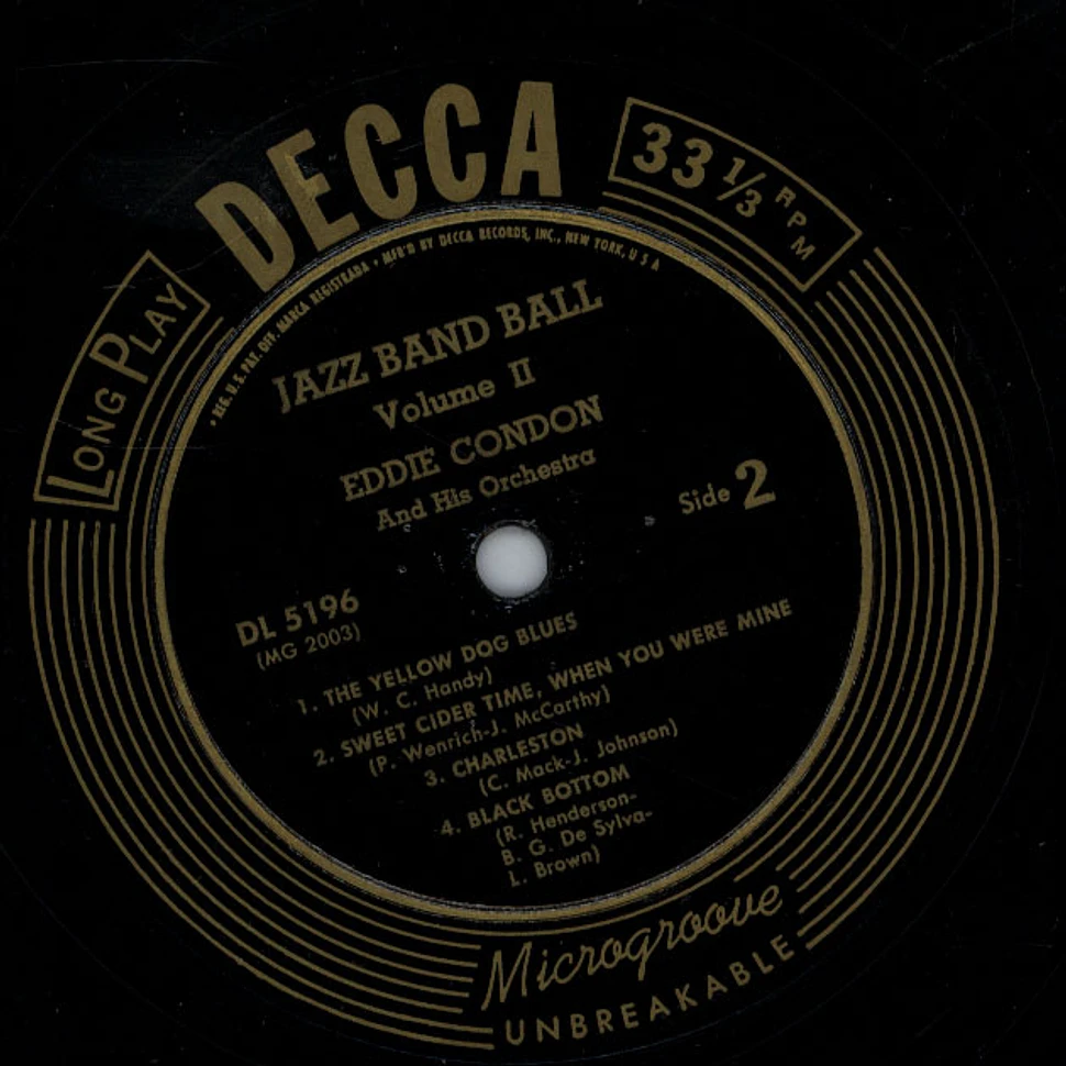 Eddie Condon And His Orchestra - Jazz Band Ball Volume 2