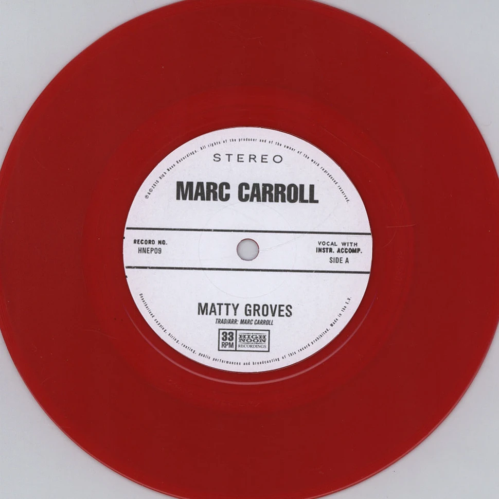 Marc Carroll - Matty Groves EP
