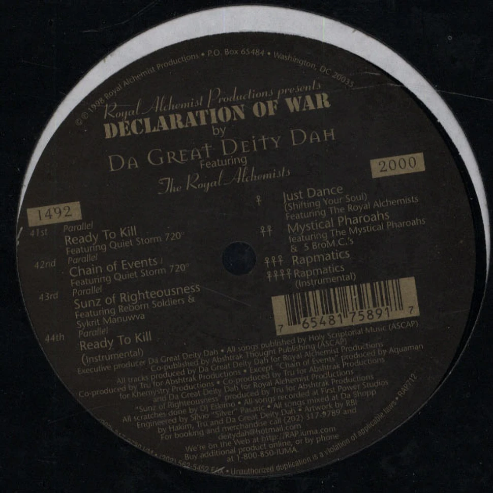 Da Great Deity Dah Featuring The Royal Alchemists - Declaration Of War