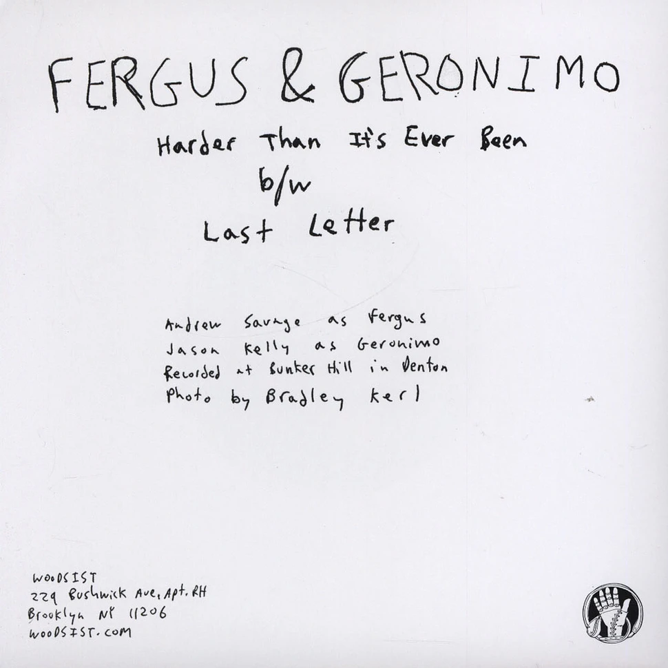 Fergus & Geronimo - Harder Than It’s Ever Been