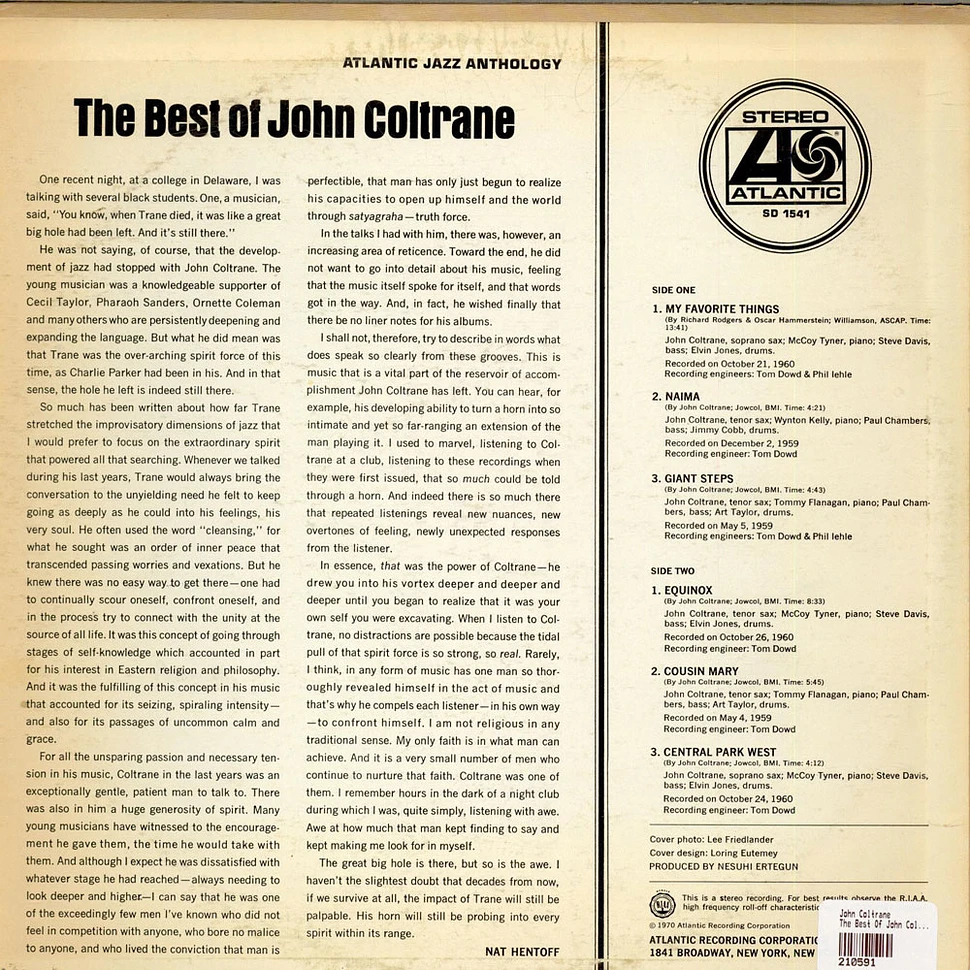 John Coltrane - The Best Of John Coltrane