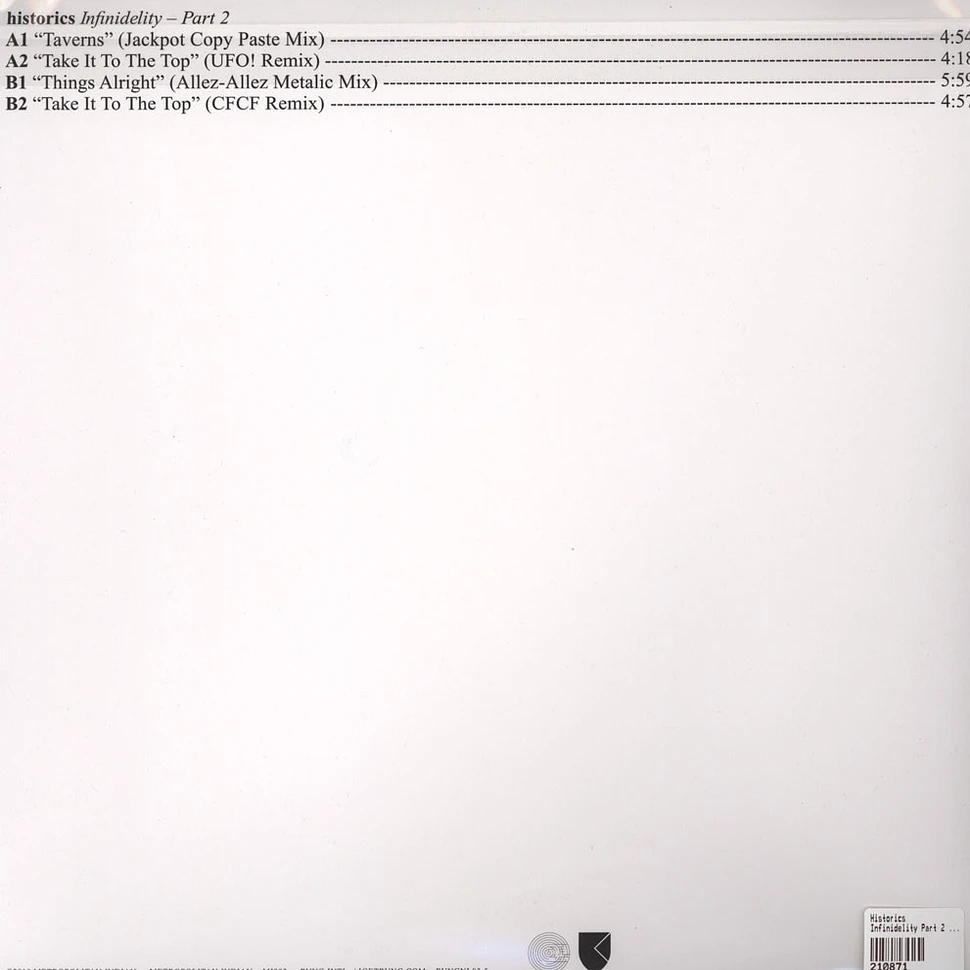 Historics - Infinidelity Part 2 EP feat. Kool Keith