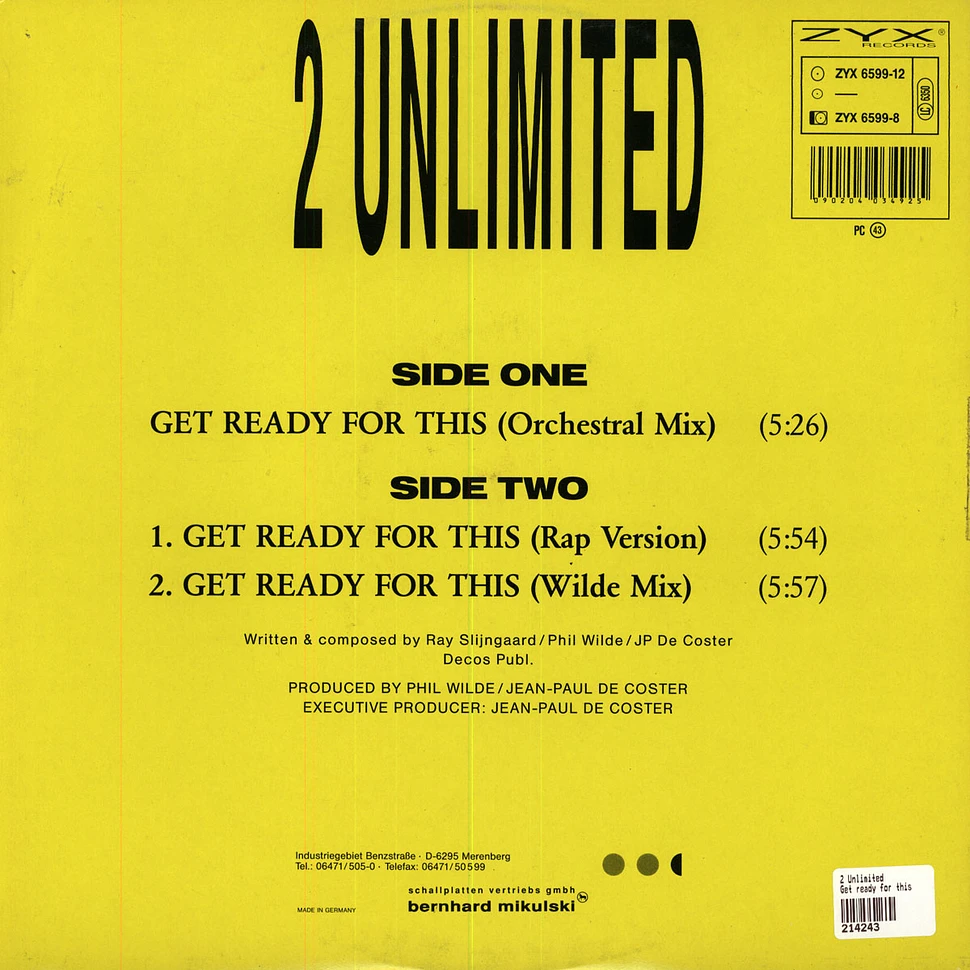 2 Unlimited - Get ready for this