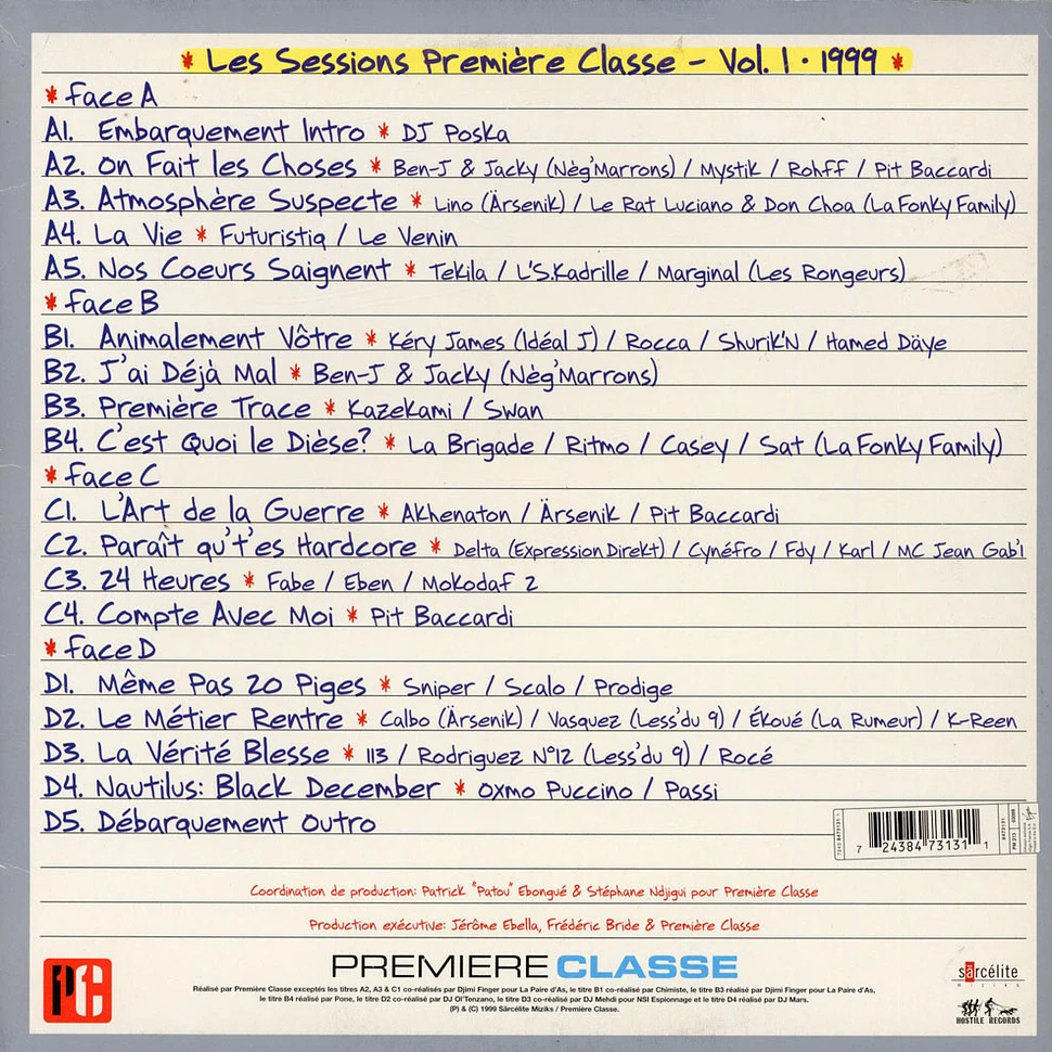 V.A. - Les Sessions Première Classe Vol. 1