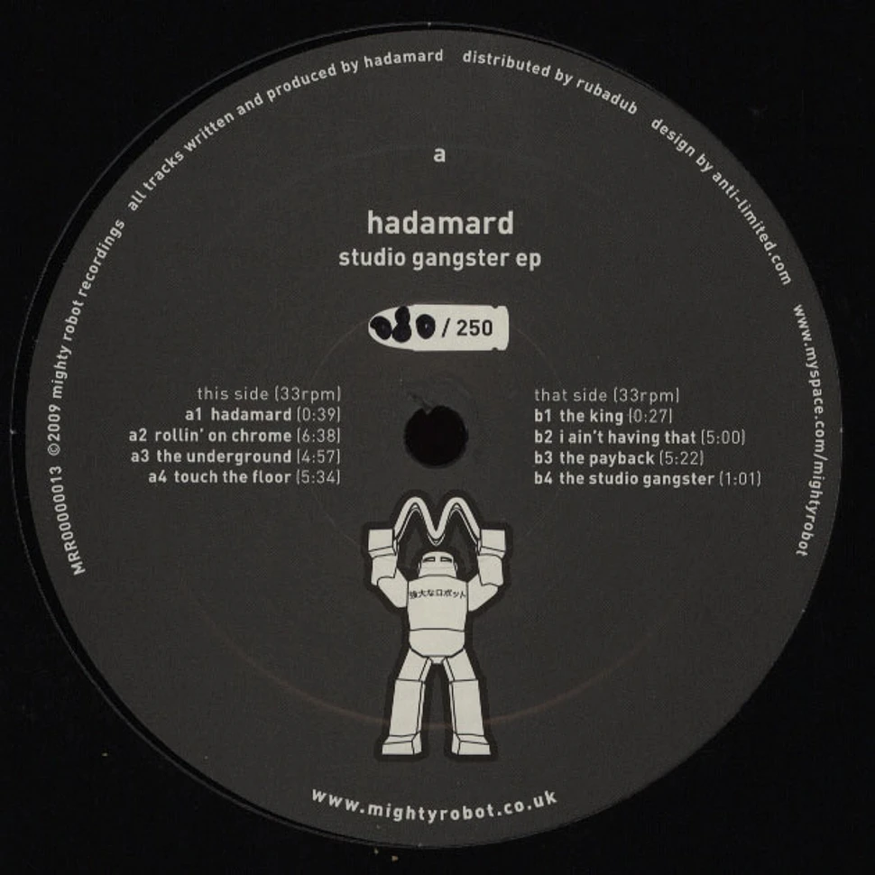 Hadamard - Studio Gangster