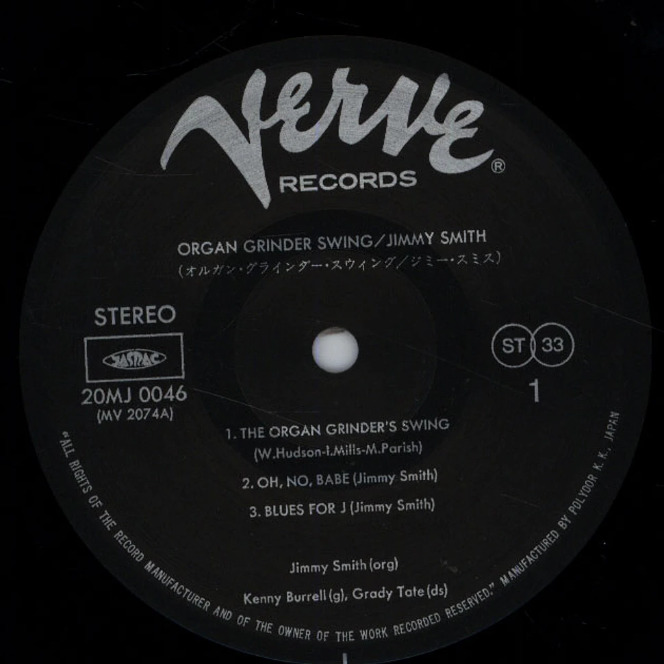 Jimmy Smith - Organ Grinder Swing