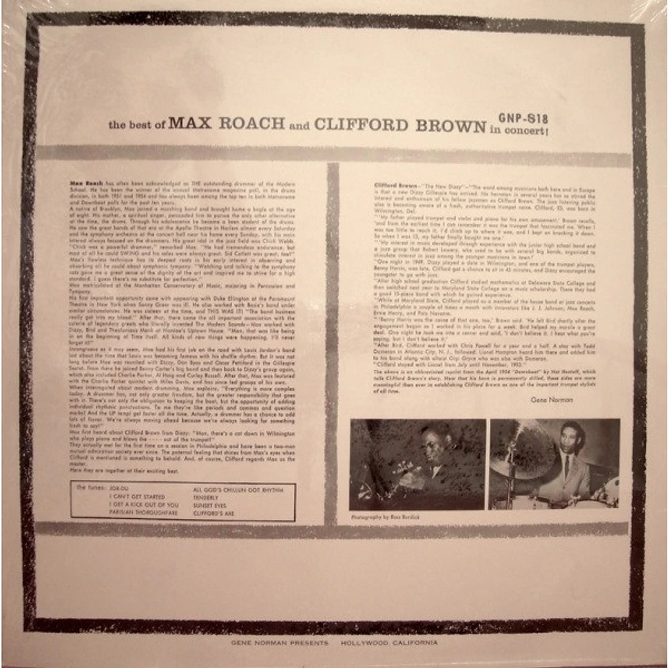 Clifford Brown And Max Roach - The Best Of Max Roach And Clifford Brown In Concert