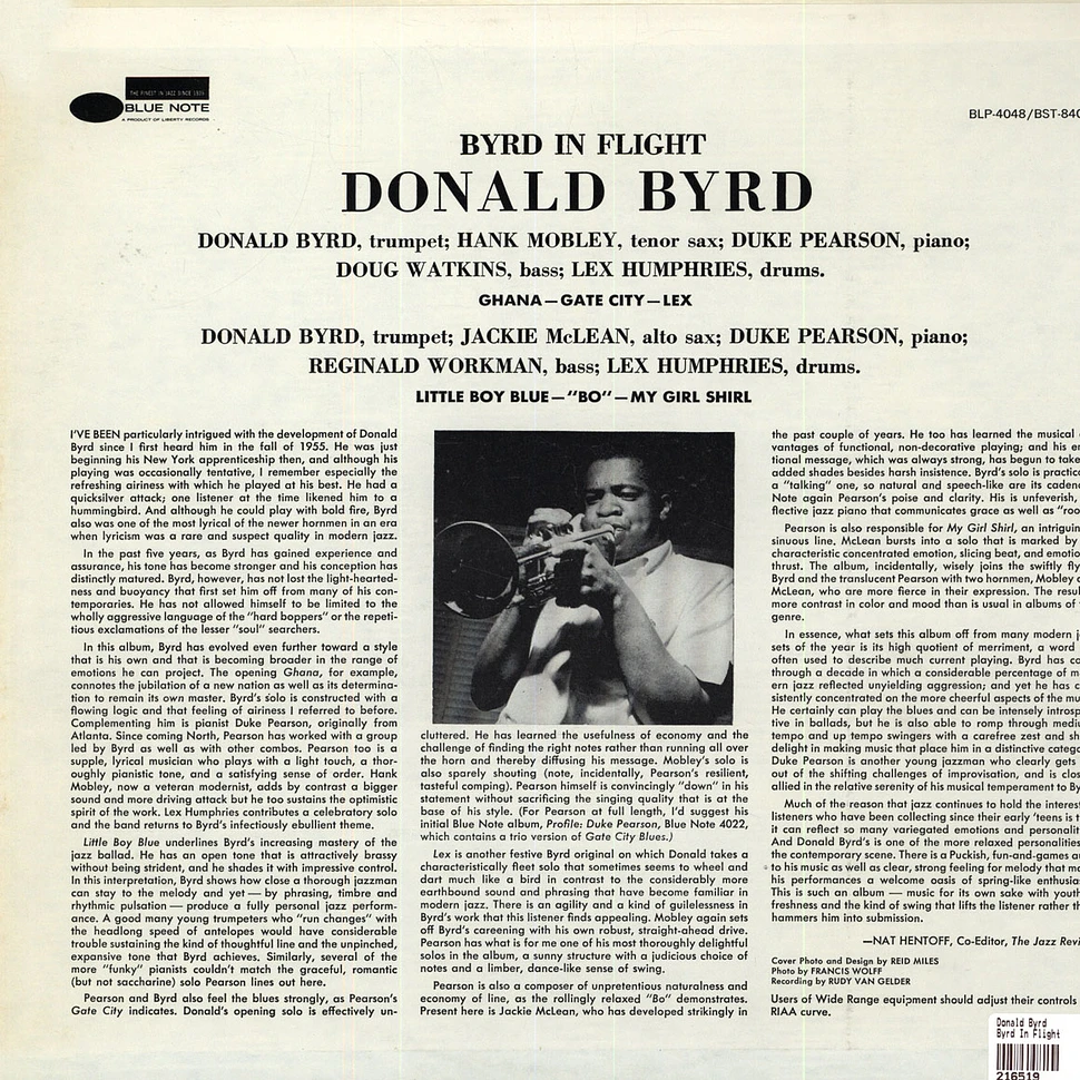 Donald Byrd - Byrd In Flight