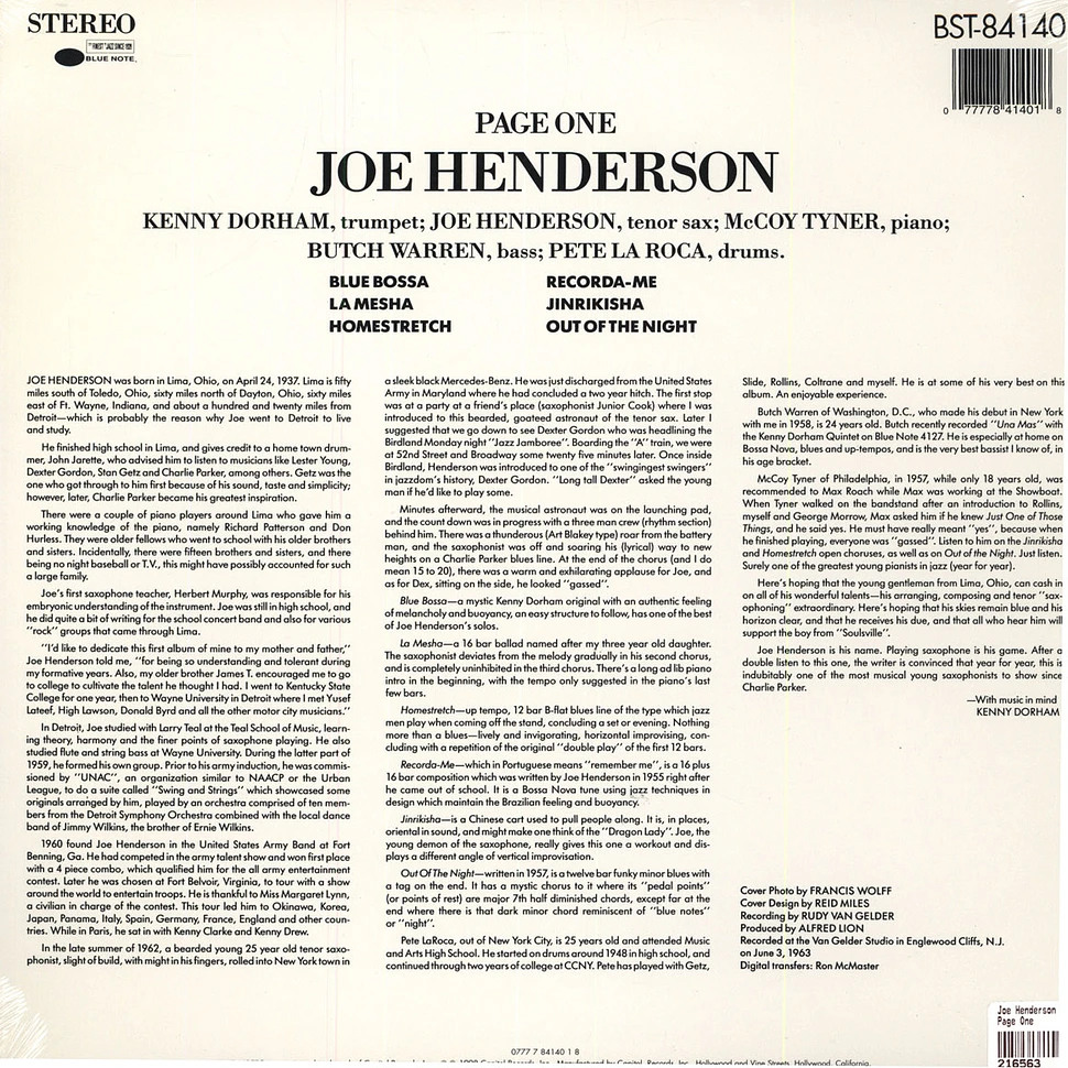 Joe Henderson - Page One