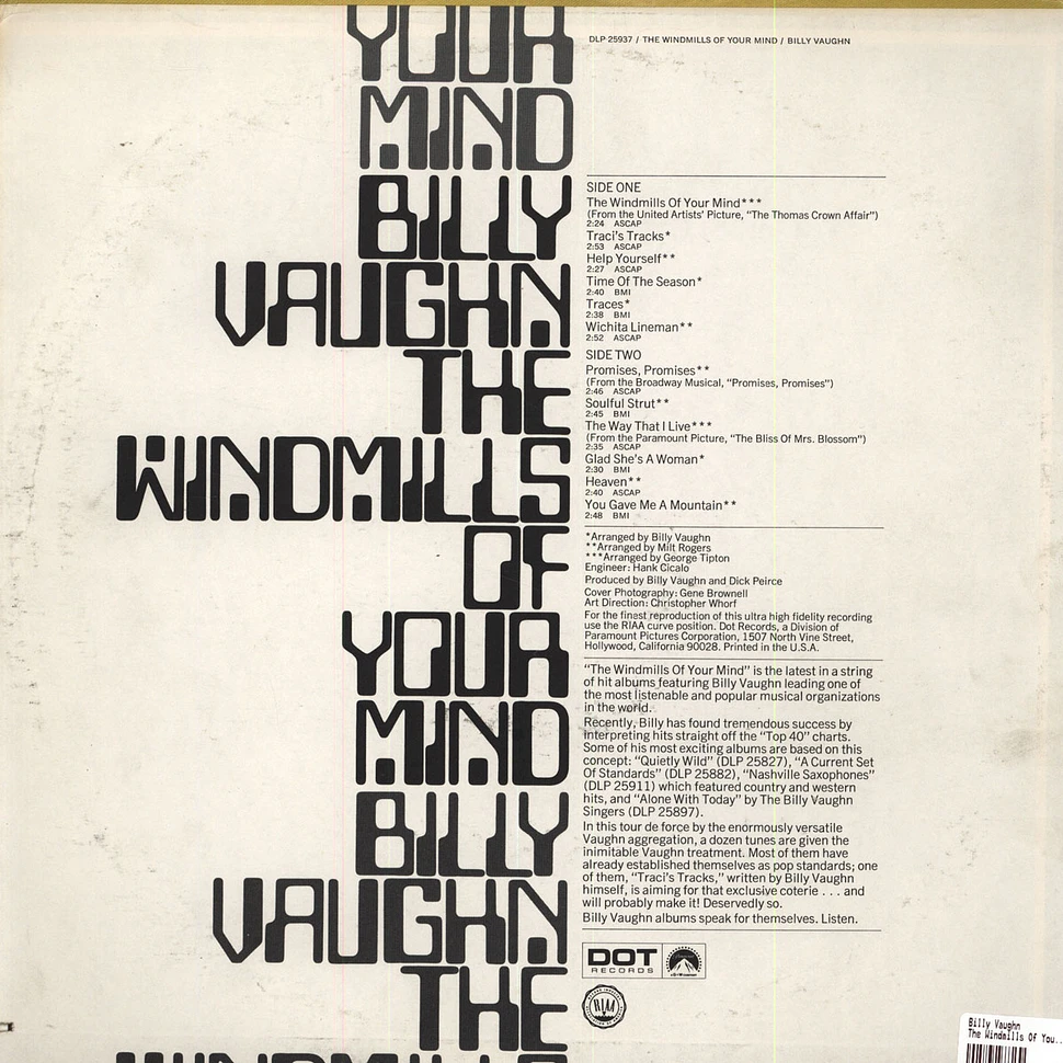 Billy Vaughn - The Windmills Of Your Mind
