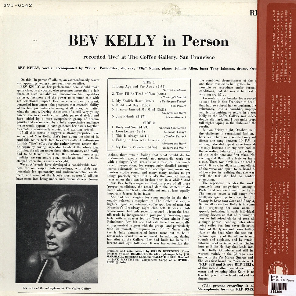 Bev Kelly - Bev Kelly In Person