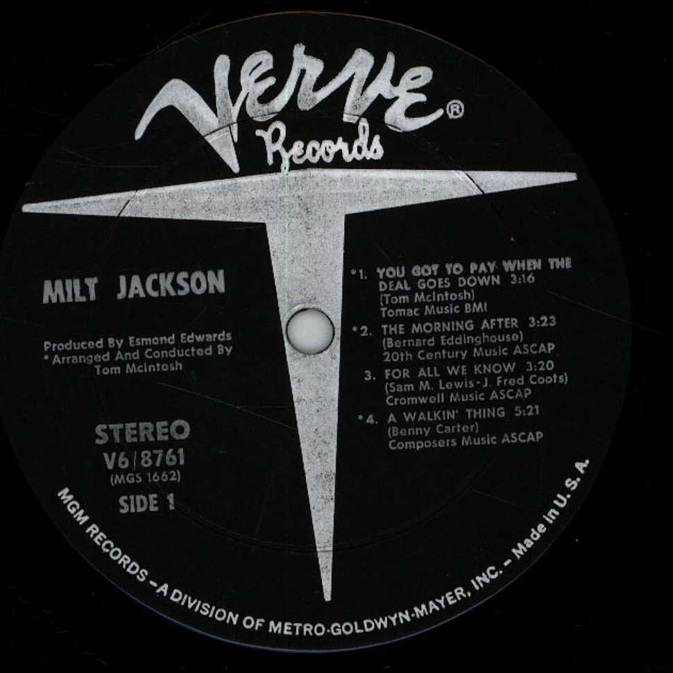 Milt Jackson And The Hip String Quartet - Milt Jackson And The Hip String Quartet