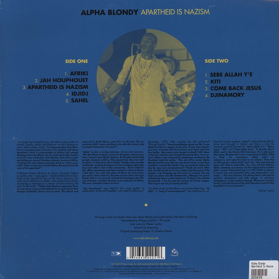 Alpha Blondy - Apartheid Is Nazism