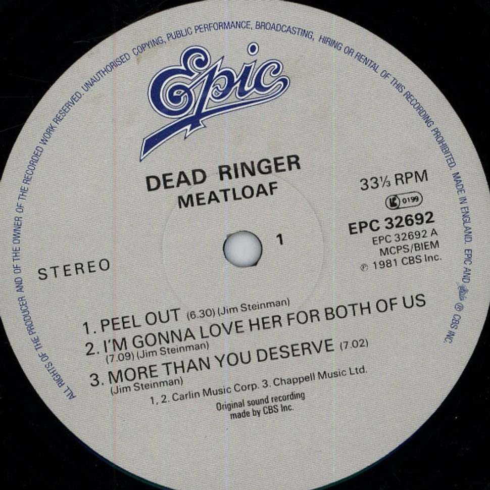 Meat Loaf - Dead Ringer