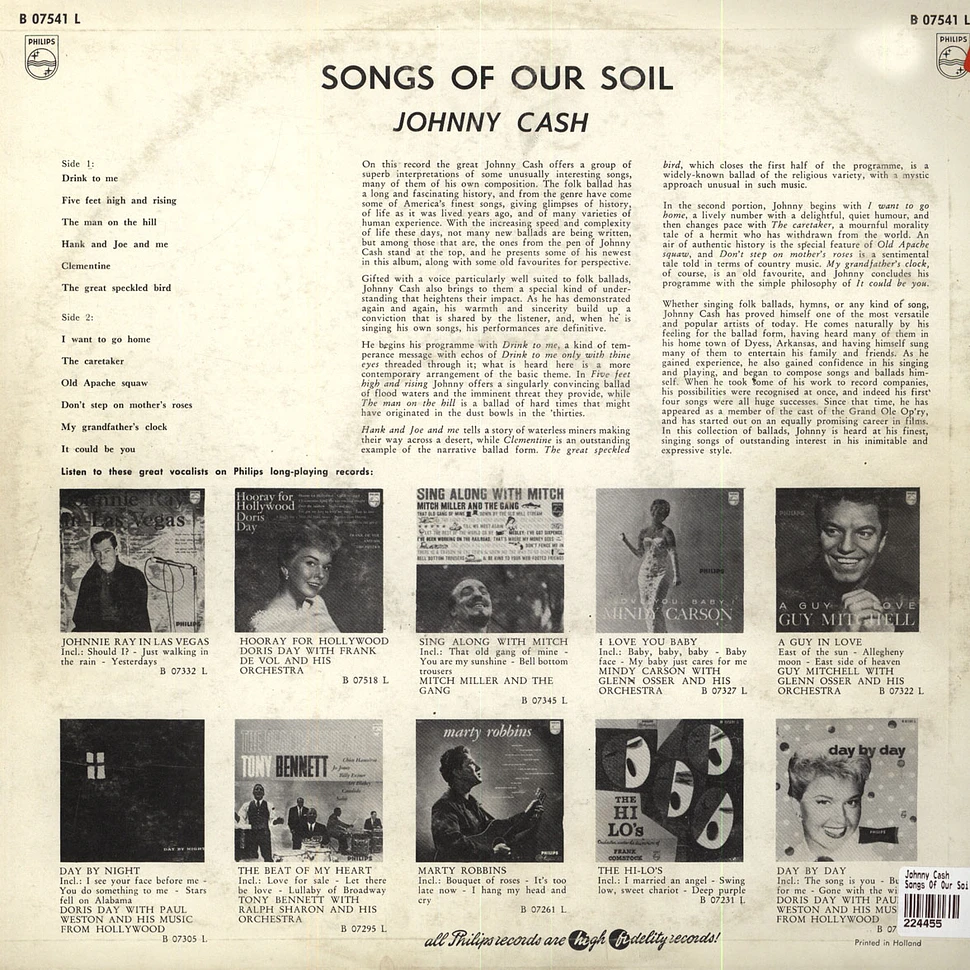 Johnny Cash - Songs Of Our Soil