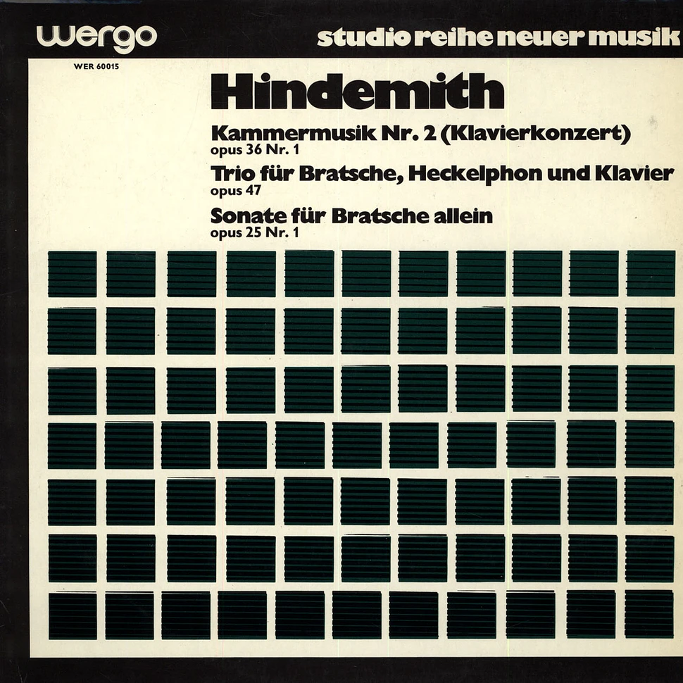 Paul Hindemith - Kammermusik Nr.2 (Klavierkonzert) / Trio Für Bratsche, Heckelphon Und Klavier / Sonate Für Bratsche Allein