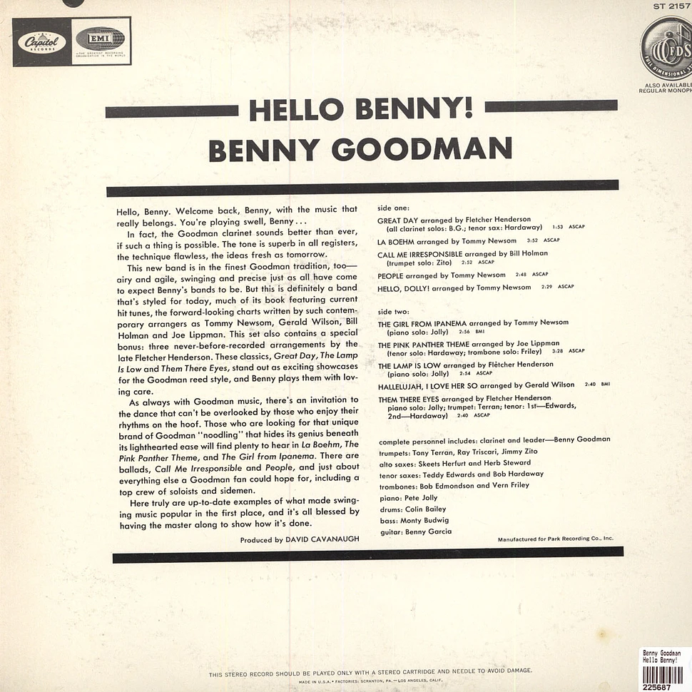 Benny Goodman - Hello Benny!