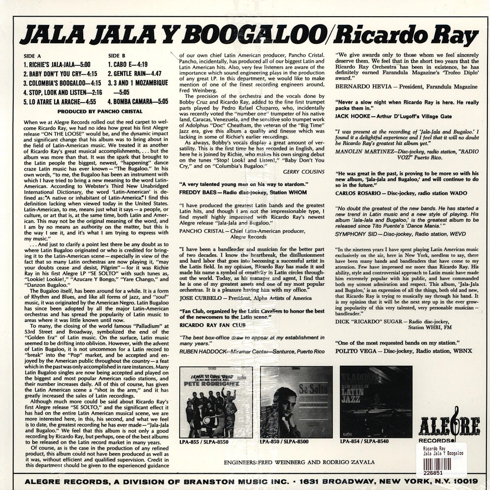 Ricardo Ray - Jala Jala Y Boogaloo