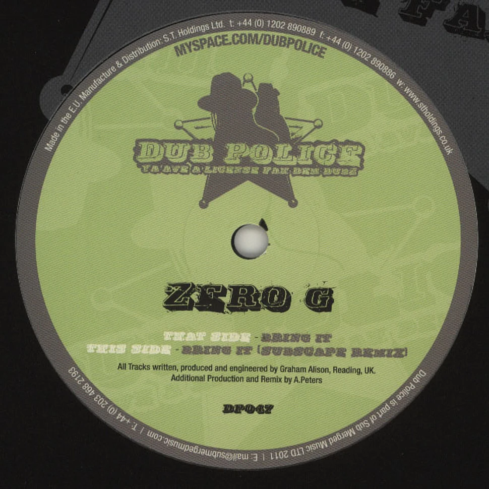 Zero G - Bring It / Bring It Subscape Remix