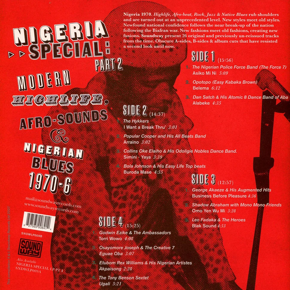V.A. - Nigeria Special: Part 2 (Modern Highlife, Afro-Sounds & Nigerian Blues. 1970-76)