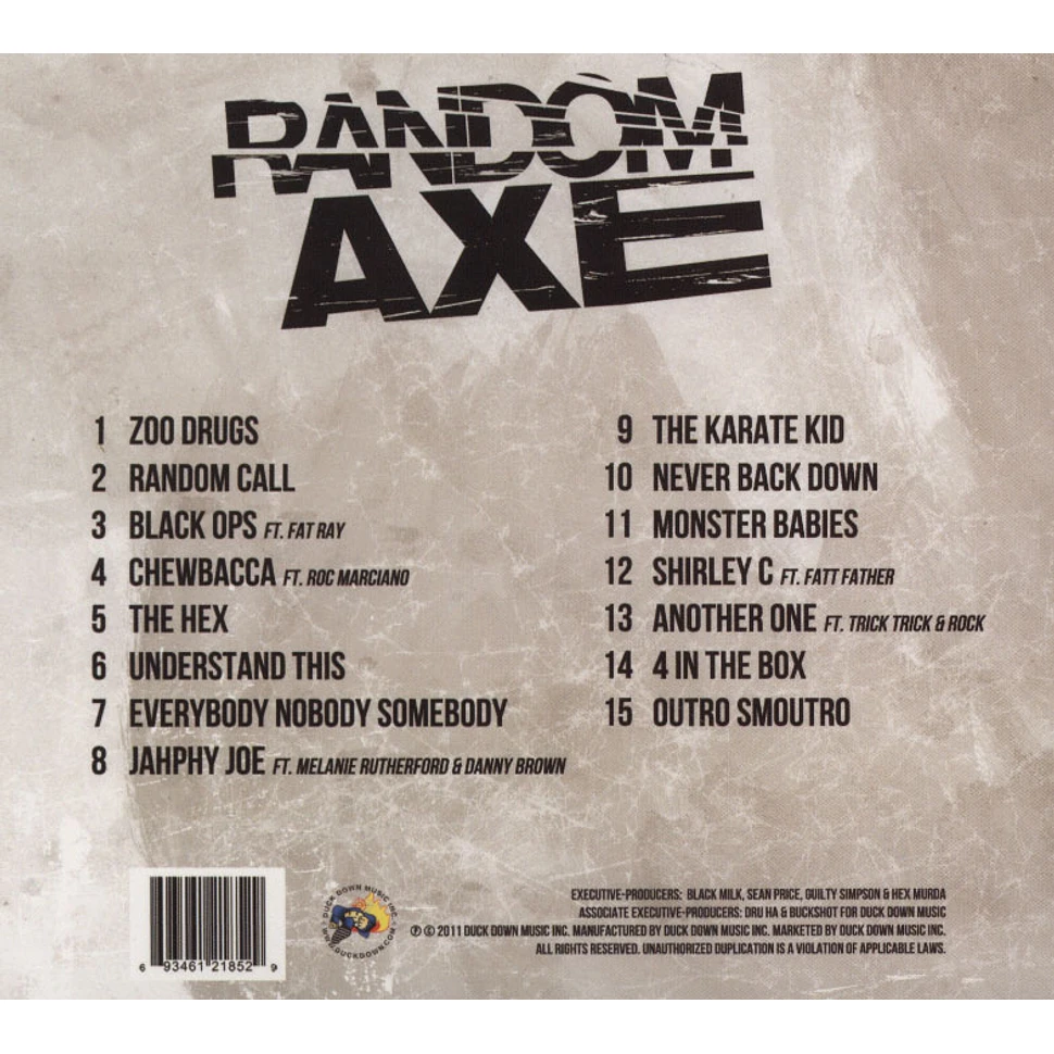 Random Axe (Sean Price, Black Milk, & Guilty Simpson) - Random Axe