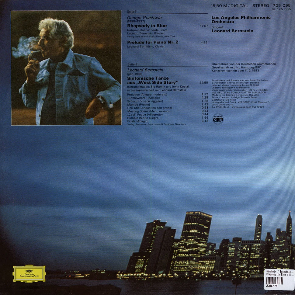 Gershwin / Bernstein / Los Angeles Philharmonis Orchestra - Rhapsody In Blue / West Side Story: Sinfonische Tänze